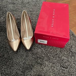 kelly katie Bronze heels